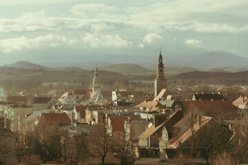 Panorama miasteczka jesienią. Kamienna Góra na Dolnym Śląsku. © Grzegorz Polak