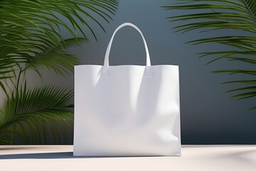 Tote Bag Mockup, high-end and customizable with realistic high-resolution rendering, ideal for branding, fashion design, and eco-friendly presentations, AI Generative