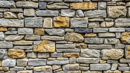 Obraz premium Background of an irregular stone wall forming a beautiful natural texture