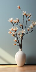 White blossoms in a vase