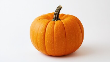 Obraz premium Orange musque de Provence pumpkin against a white backdrop