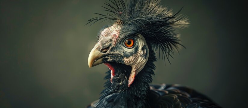 A Portrait Of A Southern Or Crested Screamer Chauna Torquata A Large South American Species Aptly Named For Its Piercing Scream