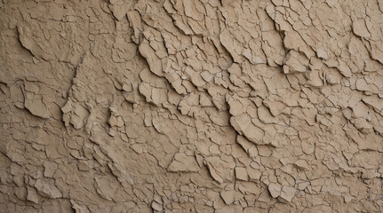 Naklejka premium Stucco wall texture with uneven rough surface in neutral tones