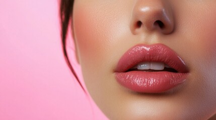 Fototapeta premium Gesichtsschönheits- und Hautpflegekonzept für die Frühlingsstudiofotografie