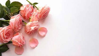 Pink roses don't look very fresh.