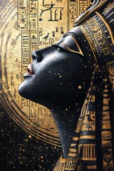 &Auml;gyptische Eleganz: Sundowner-Poster mit der legend&auml;ren Kleopatra