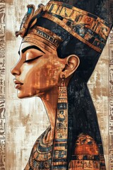 &Auml;gyptische Eleganz: Sundowner-Poster mit der legend&auml;ren Kleopatra