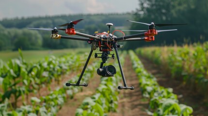 Smart agriculture with drones monitoring crop health