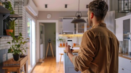 Smart home security system with live camera feed