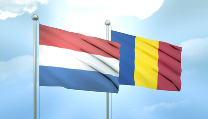 Netherlands and Romania Flag Together A Concept of Relations