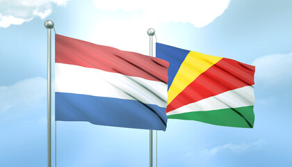 Netherlands and Seychelles Flag Together A Concept of Relations