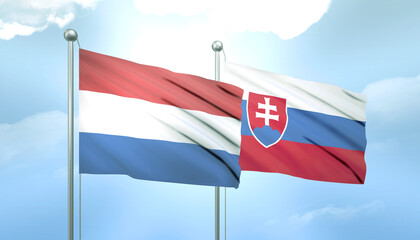 Netherlands and Slovakia Flag Together A Concept of Relations