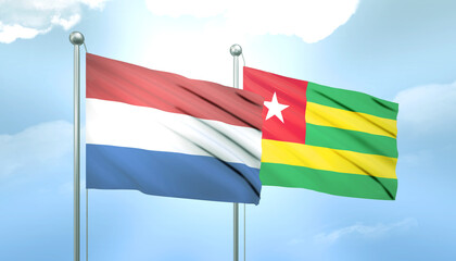 Netherlands and Togo Flag Together A Concept of Relations
