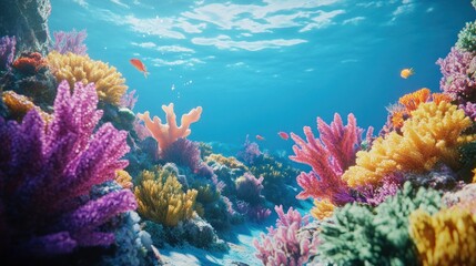 Vibrant Coral Reef Underwater