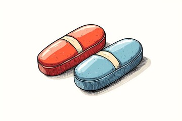 Clean medical pillows mockup, shown on a plain white surface, perfect for healthcare product marketing and medical product presentation visuals.