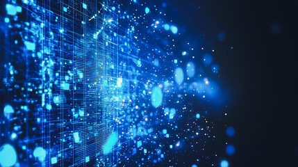 Naklejka premium abstract business connection of line from nail node to node on world map background Innovation network points Earth's surface