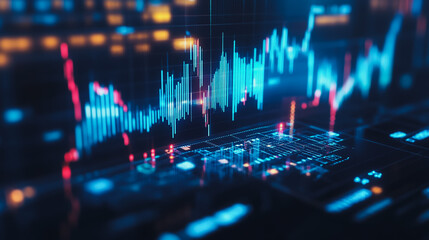 Abstract business network  and charts and graphs with statistics to innovative analyze business potential and forecast future development of companies growth.