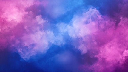 Abstract Cloudscape with Blue and Pink