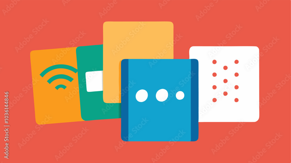 Poster touch and learn cards flashcards featuring raised images and braille labels for tactile learning fan