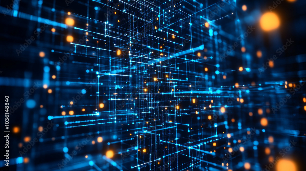 Poster connecting different data systems to work together. a diagram showing how technology can bring syste