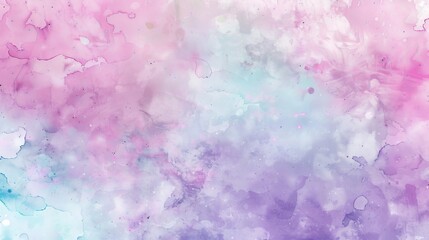 Fototapeta premium A gentle pastel background with watercolor-like patterns in pink, lavender, and teal
