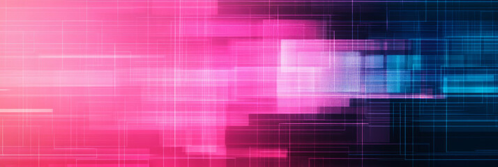 Obraz premium Abstract digital background with pink and blue hues.