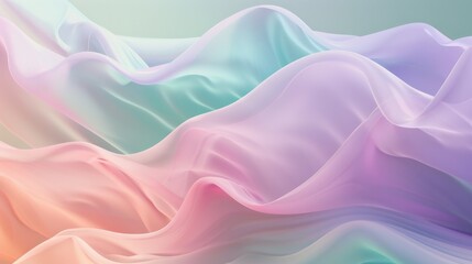 A pastel background with gentle waves of color blending lavender, mint, and peach