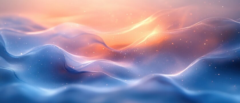 Pastel Blue Serenity, a soothing blend of soft abstract shapes in a gentle blue gradient, evokes calmness and tranquility in design.