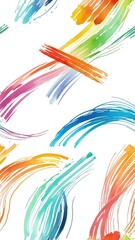 Obraz premium colorful paint splatters and stripes in an abstract pattern