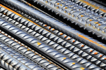 texture of rusty iron rods