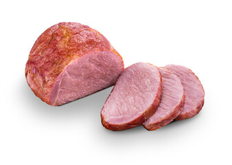 Delicious Sliced Cooked Ham Ready for Serving and Enjoyment
