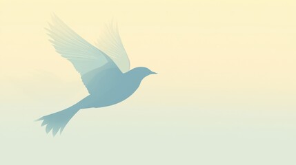Fototapeta premium Elegant Minimalist Bird Poster Design