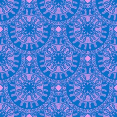 Abstract floral seamless retro flower pattern for fabrics and linens