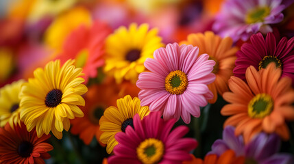 Flowers in Bloom in Garden
