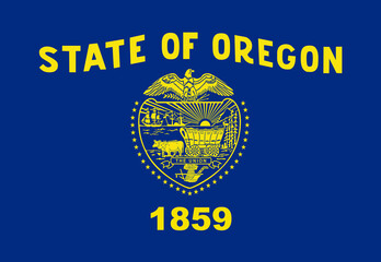 Oregon State Flag background illustration