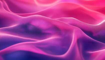 Fototapeta premium Colorful fabric texture with silky waves creating a vibrant visual effect at night