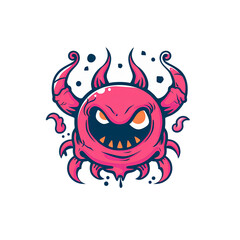 Cute Cartoon Monster with Colorful Design