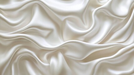 Fototapeta premium Creamy White Silk Drape