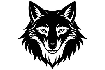 Fototapeta premium Vector cute cartoon Christmas animals set silhouette illustration.