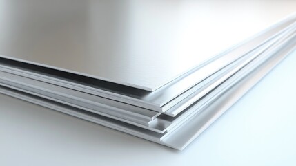 Stainless steel sheet set against a clean white backdrop