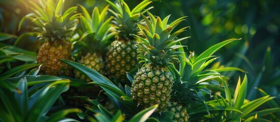Pine Trees With Pineapples