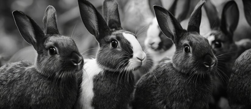 Rabbits Type Rex Are Black And White