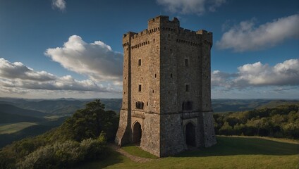 An impressive archer tower with breathtaking panoramic views