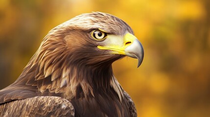 Obraz premium Majestic eagle displaying its sharp hooked beak