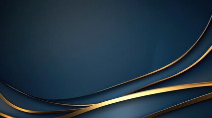 Abstract design featuring elegant curves and a dark background with golden accents.