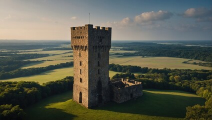 Artists often capture the essence of the archer tower in paintings