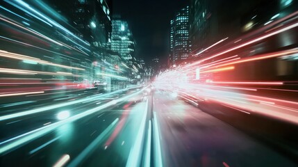 Fototapeta premium City Lights in Motion