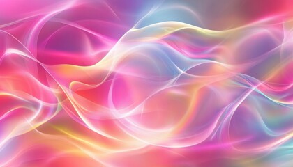 Obraz premium Colorful abstract waves of light in a vibrant gradient display