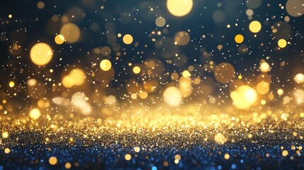 Sparkling Golden Glitter Background