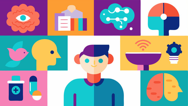 These illustrations would be designed to be engaging colorful and supportive of the learning processes of neurodivergent individuals.